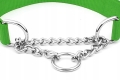 OBROŻA PÓŁZACISKOWA REGULOWANA DLA PSA MARTINGALE Z ŁAŃCUSZKIEM 40-60cm L