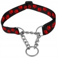 OBROŻA PÓŁZACISKOWA REGULOWANA DLA PSA MARTINGALE Z ŁAŃCUSZKIEM 40-60cm L