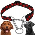 OBROŻA PÓŁZACISKOWA REGULOWANA DLA PSA MARTINGALE Z ŁAŃCUSZKIEM 50-70cm XL