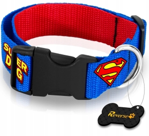 REVERSE SOLIDNA OBROŻA MOCNA PARCIANA DO PSA REGULOWANA 30-45cm M