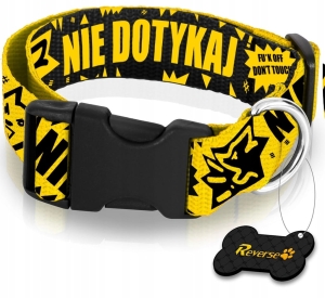 REVERSE SOLIDNA OBROŻA MOCNA PARCIANA DO PSA REGULOWANA 40-60cm XL