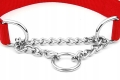 OBROŻA PÓŁZACISKOWA REGULOWANA DLA PSA MARTINGALE Z ŁAŃCUSZKIEM 30-45cm M