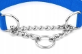OBROŻA PÓŁZACISKOWA REGULOWANA DLA PSA MARTINGALE Z ŁAŃCUSZKIEM 30-45cm M